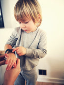 Time Timer Armbåndsur til barn og ung - Grå/Orange - 12-17 cm. - Billede 1