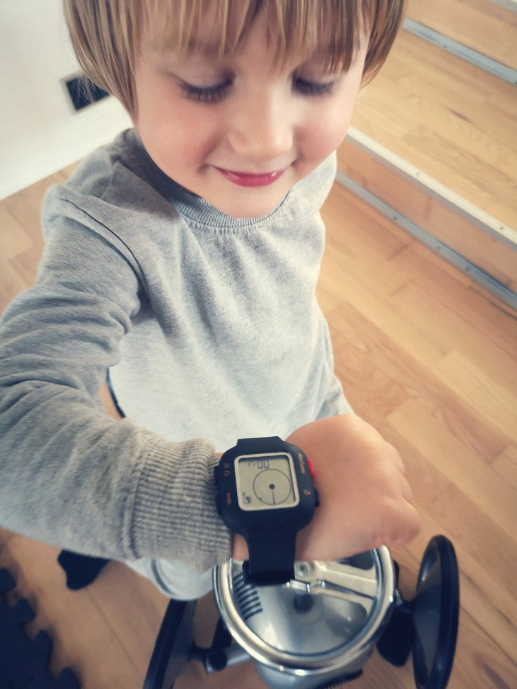 Time Timer Armbåndsur til barn og ung - Grå/Orange - 12-17 cm. - Billede 1