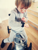 Time Timer Armbåndsur til barn og ung - Grå/Orange - 12-17 cm. - Billede 1