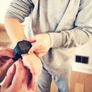 Time Timer Armbåndsur til barn og ung - Grå/Orange - 12-17 cm. - Billede 1