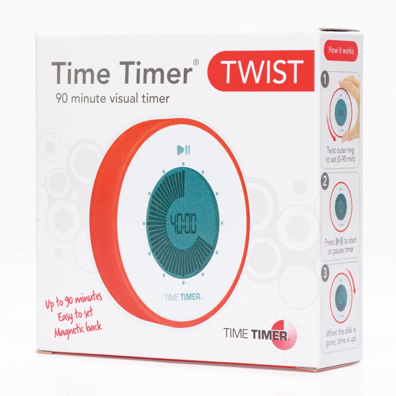 Time Timer TWIST - Magnetisk 90 minutters timerur - Ø:8,5 cm - Billede 1