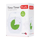 Time Timer PLUS visuelt ur med alarm - 5 min - Hvid farve. - Billede 1