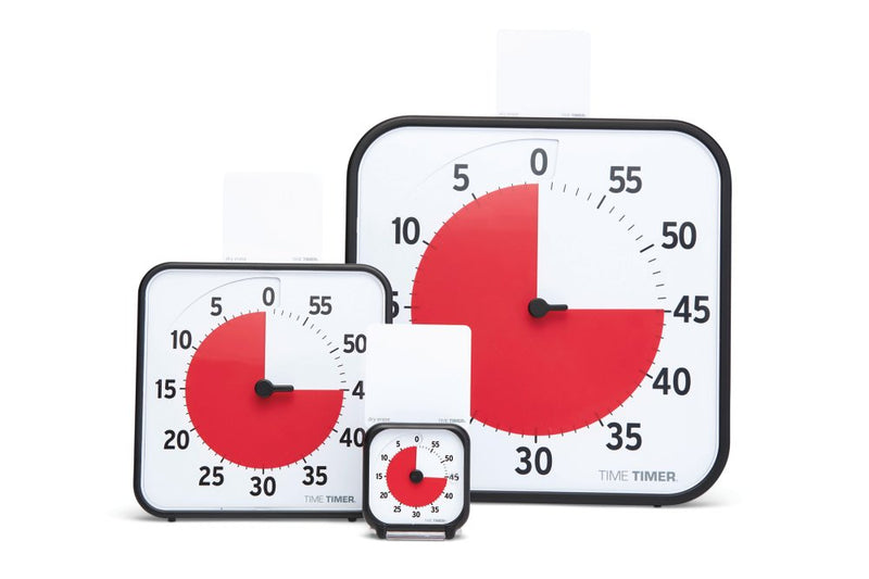 Time Timer 3" visuelt ur med alarm - 7,5 x 7,5 cm - Sort farve. - Billede 1