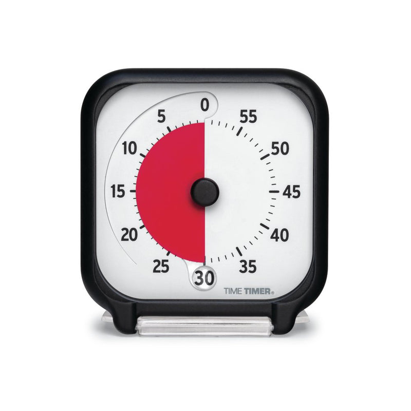 Time Timer 3" visuelt ur med alarm - 7,5 x 7,5 cm - Sort farve. - Billede 1