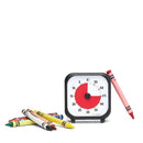 Time Timer 3" visuelt ur med alarm - 7,5 x 7,5 cm - Sort farve. - Billede 1