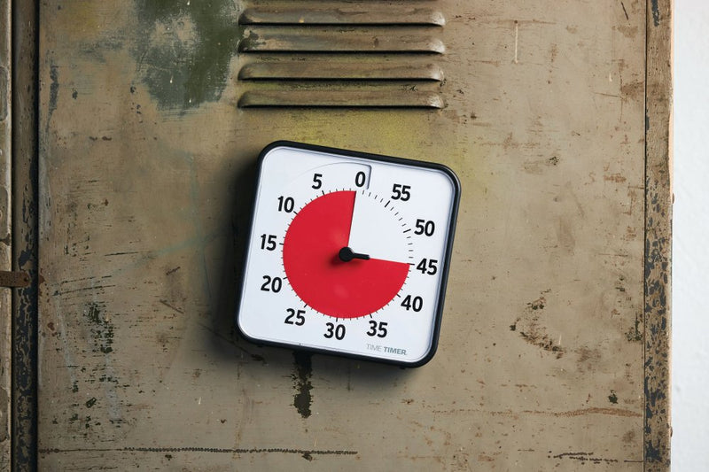 Time Timer 8" visuelt ur med alarm - 20 x 20 cm - Sort farve. - Billede 1