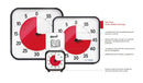 Time Timer 12" visuelt ur med alarm - 30 x 30 cm - Sort farve. - Billede 1
