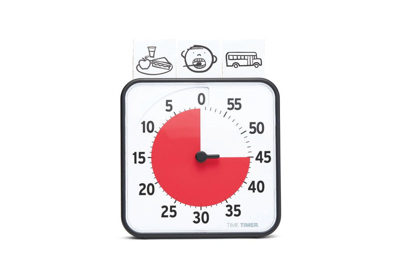 Time Timer 12" visuelt ur med alarm - 30 x 30 cm - Sort farve. - Billede 1