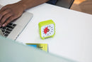 Time Timer 3" visuelt ur med alarm - 7,5 x 7,5 cm - Limegrøn farve. - Billede 1