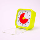 Time Timer 3" visuelt ur med alarm - 7,5 x 7,5 cm - Limegrøn farve.