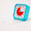 Time Timer 3" visuelt ur med alarm - 7,5 x 7,5 cm - Turkisblå farve.