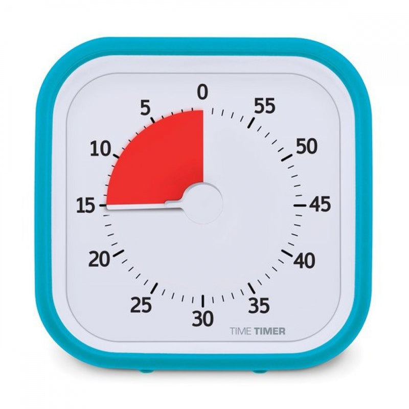 Time Timer MOD SPRINT visuelt ur med alarm - 8 x 8 cm - Lyseblå farve. - Billede 1