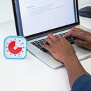 Time Timer MOD SPRINT visuelt ur med alarm - 8 x 8 cm - Lyseblå farve. - Billede 1