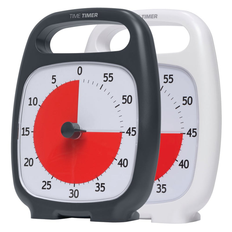 Time Timer PLUS visuelt ur med alarm - 60 min - Sort farve. - Billede 1