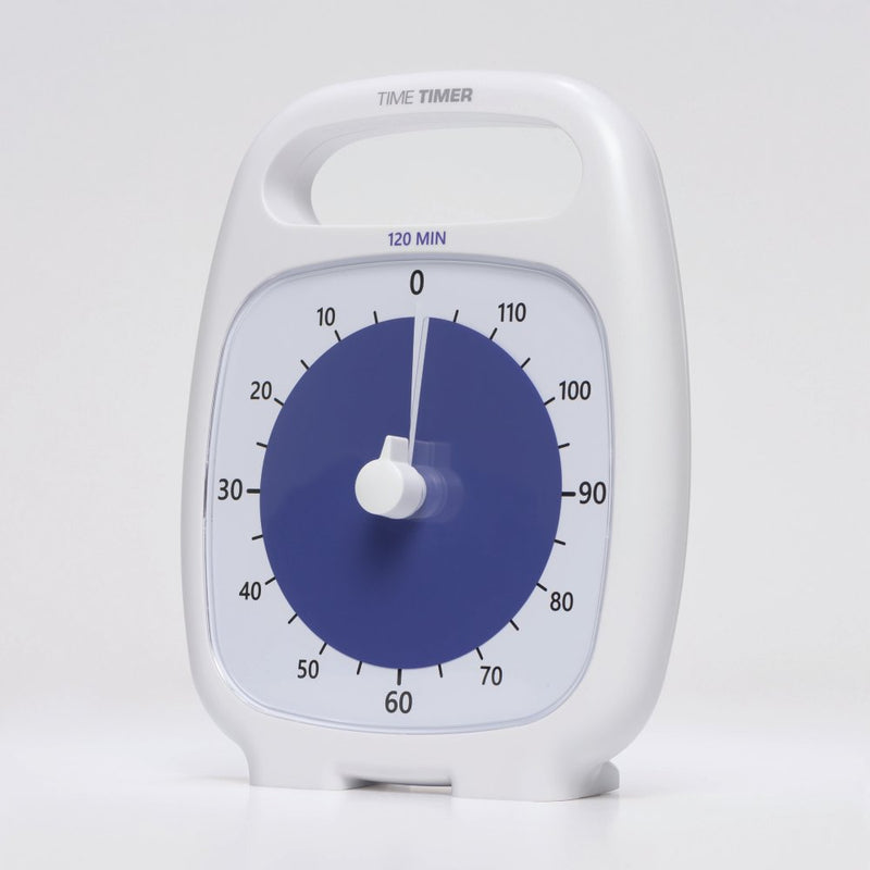 Time Timer PLUS visuelt ur med alarm - 120 min - Hvid farve. - Billede 1