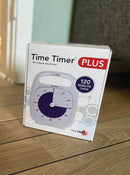 Time Timer PLUS visuelt ur med alarm - 120 min - Hvid farve. - Billede 1