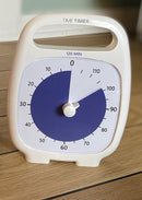 Time Timer PLUS visuelt ur med alarm - 120 min - Hvid farve. - Billede 1