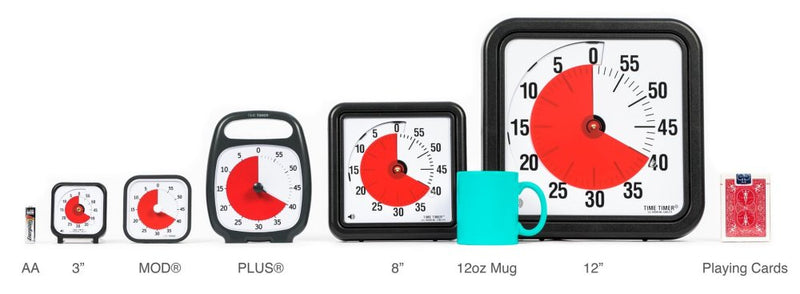 Time Timer PLUS visuelt ur med alarm - 20 min - Hvid farve. - Billede 1
