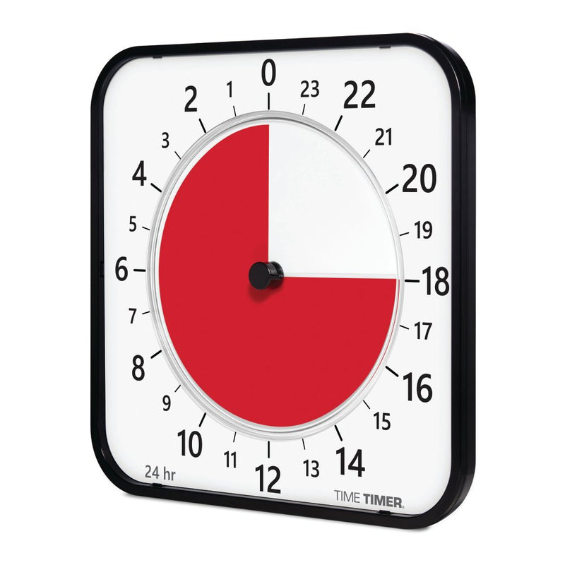 Time Timer MAX visuelt ur - 44 x 44 cm - Sort farve. - Billede 1