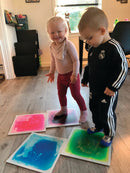 Sensoriske Gulvmåtter - Sæt med 4 stk - 30x30 cm - Stimove - Billede 1