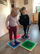 Sensoriske Gulvmåtter - Sæt med 4 stk - 30x30 cm - Stimove - Billede 1