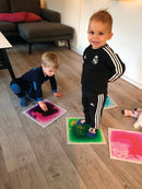 Sensoriske Gulvmåtter - Sæt med 4 stk - 30x30 cm - Stimove - Billede 1