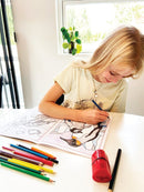 Malebog - Mal Efter Tal - Dyrebørn - fra 5 år - Billede 1