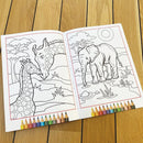 Malebog - Mal Efter Tal - Dyrebørn - fra 5 år - Billede 1