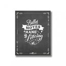 Malebog - Hand Lettering Bullet Notes - Notesbog - Unicorn - Billede 1