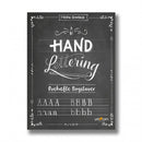 Malebog - Hand Lettering - Øvehæfte til Bogstaver - Unicorn - Billede 1