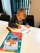 Malebog - Mal Efter Tal - Vinter - fra 5 år - Forlaget Unicorn - Billede 1