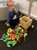 Legemad i træ fra MaMaMeMo - Frugt & Grønt - 70 dele.