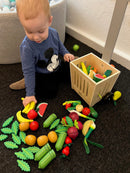 Legemad i træ fra MaMaMeMo - Frugt & Grønt - 70 dele.