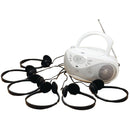 Easi-Listener bærbar CD/MP3 afspiller med 6 stik til høretelefoner. - Billede 1