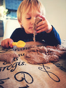 Kinetic Sand - Sandkasse med 455 gram magisk sand - Lilla farve. - Billede 1