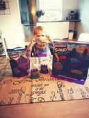 Kinetic Sand - Sandkasse med 455 gram magisk sand - Lilla farve. - Billede 1