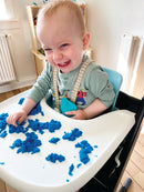 Kinetic Sand - Sandkasse med 455 gram magisk sand - Blå farve. - Billede 1