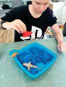 Kinetic Sand - 3 x Sandkasse med 455 gram magisk sand - Fra 3 år - Billede 1