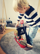 Piratskib i træ fra Papo - 55 x 14,5 x 51 cm. - Rød - Billede 1