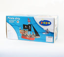 Piratskib i træ fra Papo - 55 x 14,5 x 51 cm. - Rød - Billede 1
