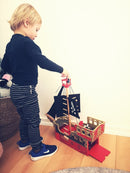 Piratskib i træ fra Papo - 55 x 14,5 x 51 cm. - Rød - Billede 1