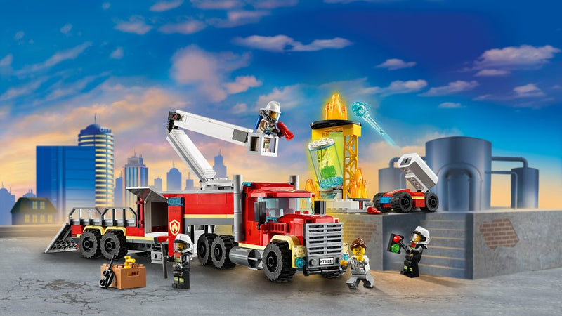 LEGO City Brandvæsen - Brandvæsnets Kommandoenhed - 60282 - 380 dele. - Billede 1