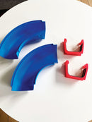 Aquaplay Tilbehør - Buede kanal stykker inkl. samling - 2 stk. - Billede 1