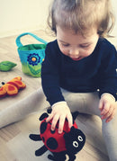 Samtalekurv med insekter i stof - fra 6 mdr. - Billede 1