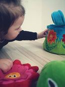 Samtalekurv med insekter i stof - fra 6 mdr. - Billede 1