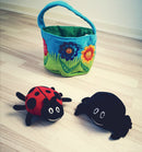 Samtalekurv med insekter i stof - fra 6 mdr. - Billede 1