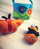 Samtalekurv med insekter i stof - fra 6 mdr. - Billede 1