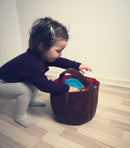 Samtalekurv med madvarer i stof - fra 6 mdr.