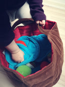 Samtalekurv med madvarer i stof - fra 6 mdr.