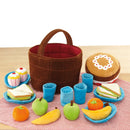 Samtalekurv med madvarer i stof - fra 6 mdr. - Billede 1